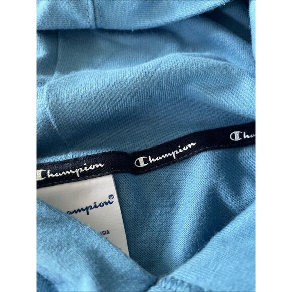 Champion Sleeveless Mountain Air Middle Weight Cut Off Hoodie Men's Medium Blue - Picture 5 of 5